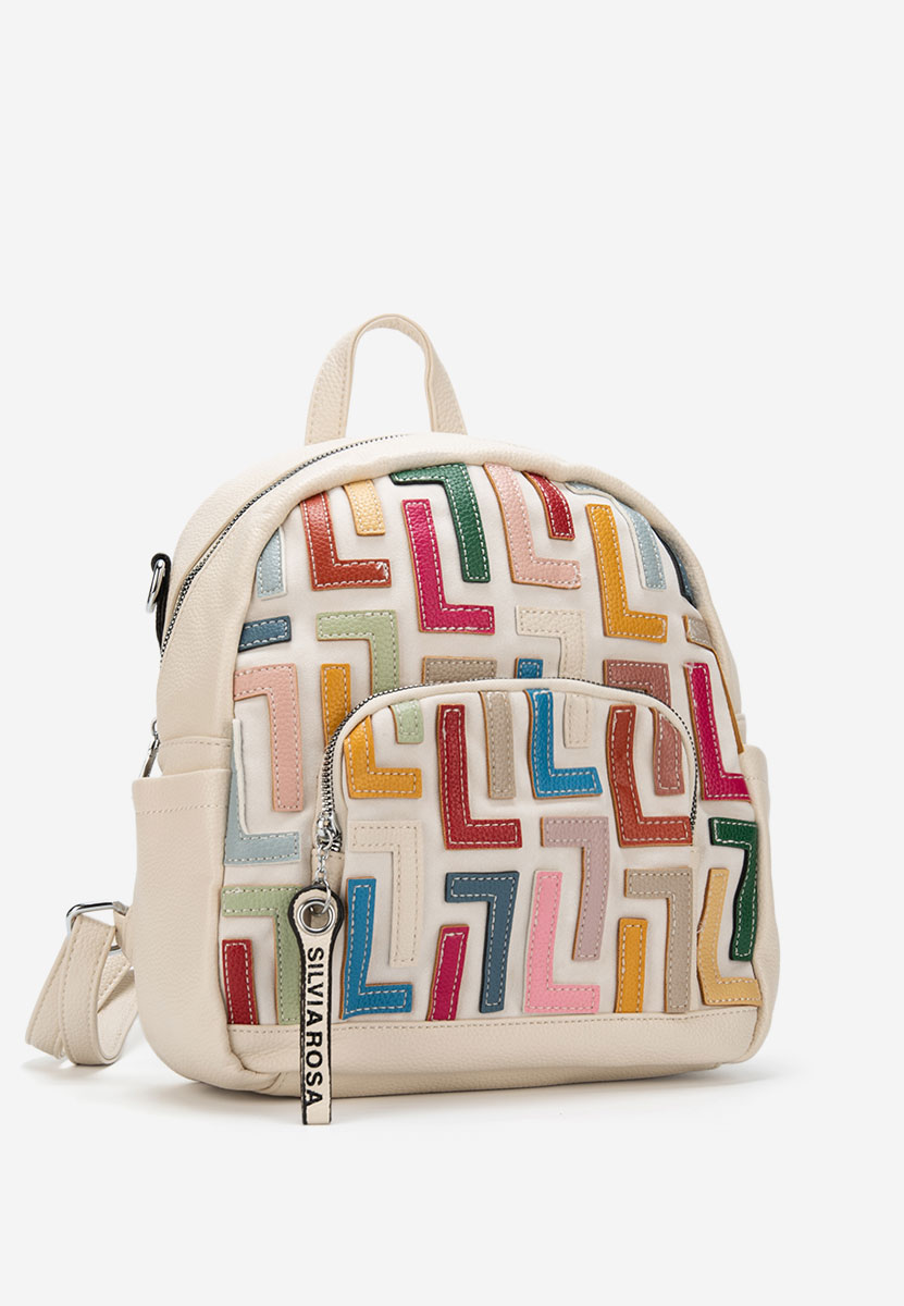 Béžové dámská batoh Silvia Rosa 6128