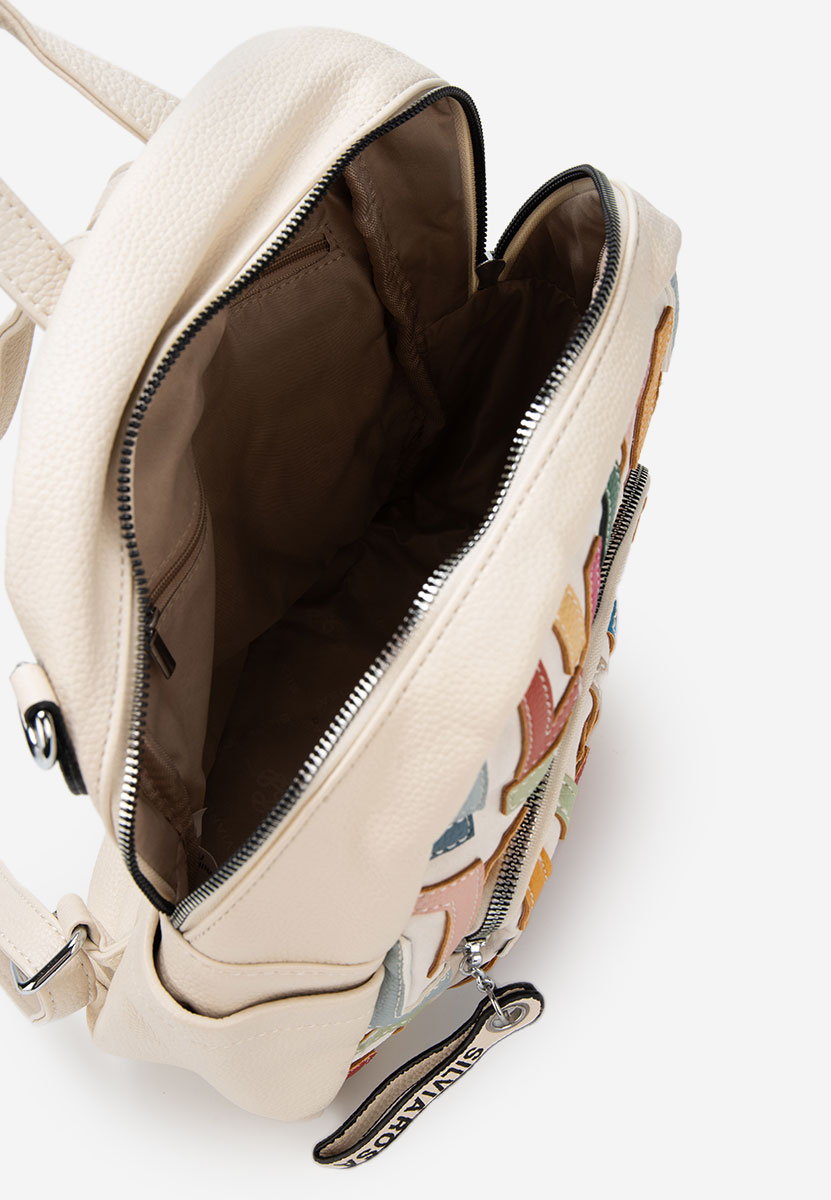 Béžové dámská batoh Silvia Rosa 6128