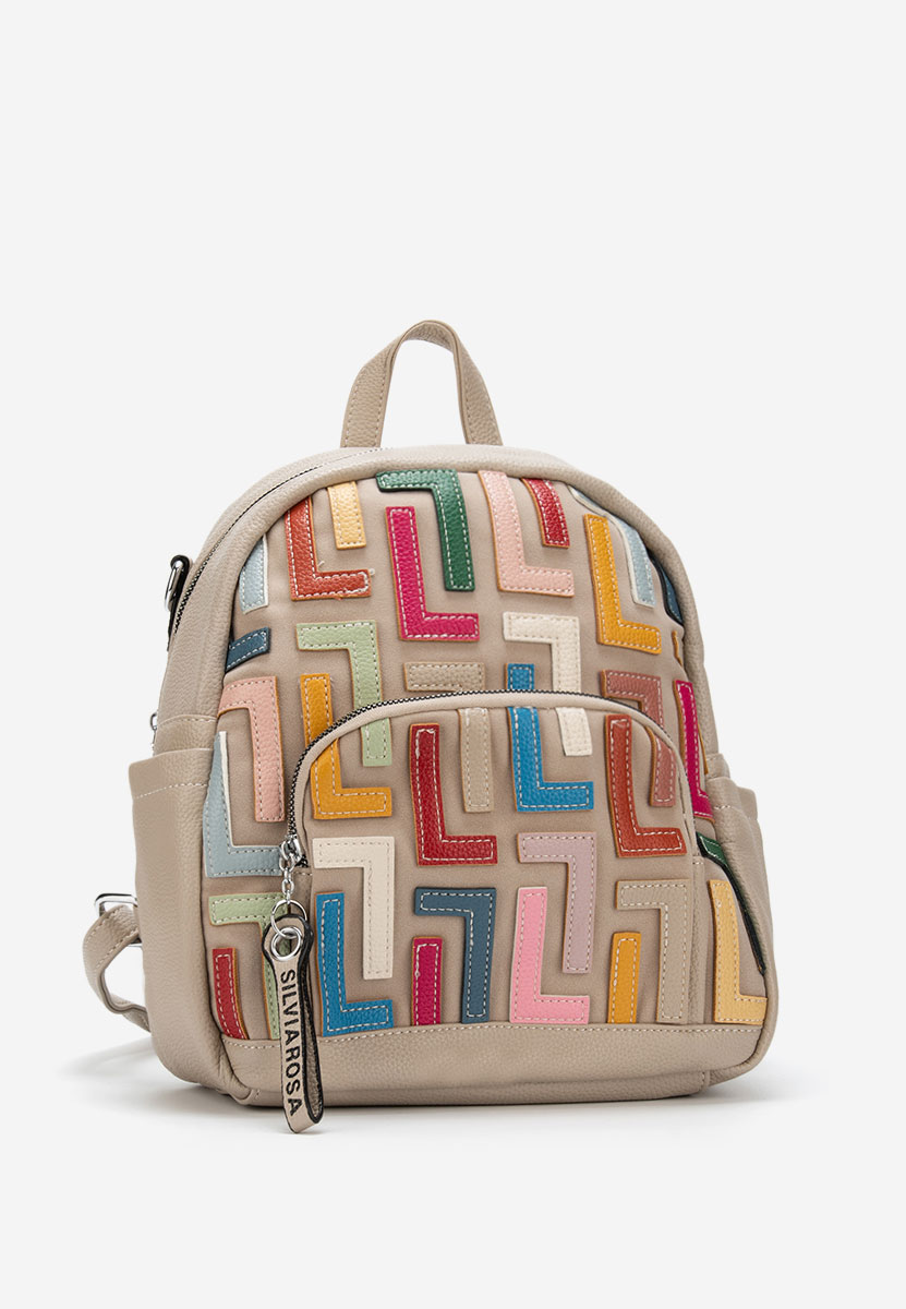 Šedé dámská batoh Silvia Rosa 6128