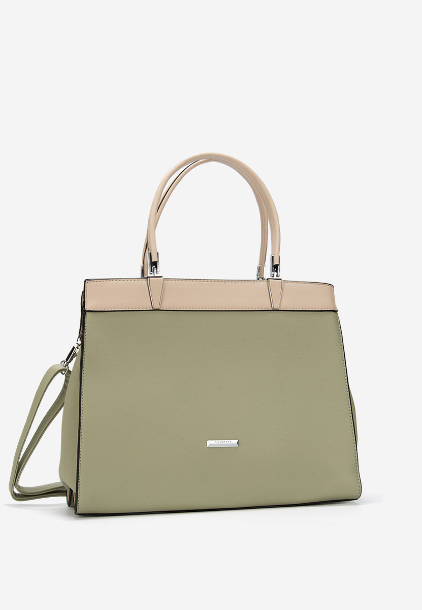 Zelená kancelářská kabelka Silvia Rosa 8170