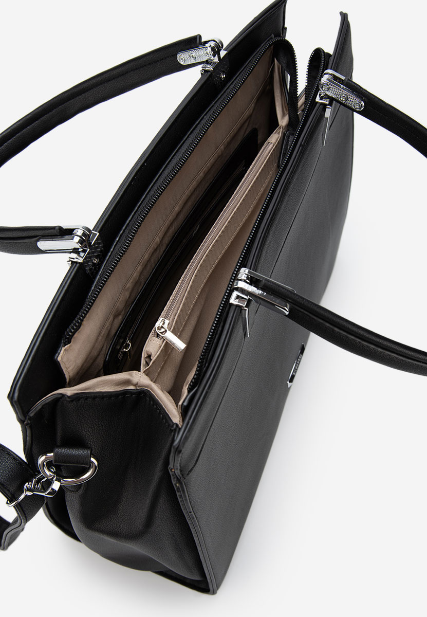 Černá kancelářská kabelka Silvia Rosa 8170