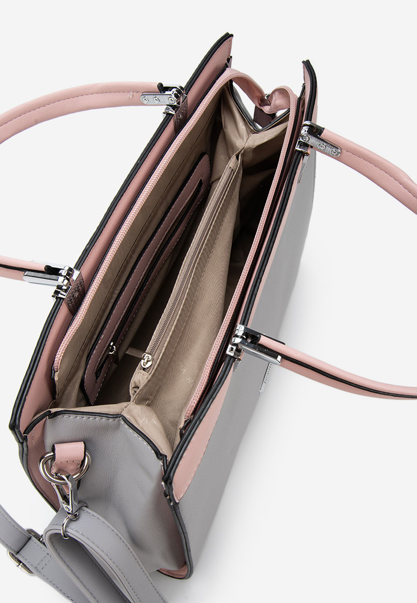 Šedé kancelářská kabelka Silvia Rosa 8170