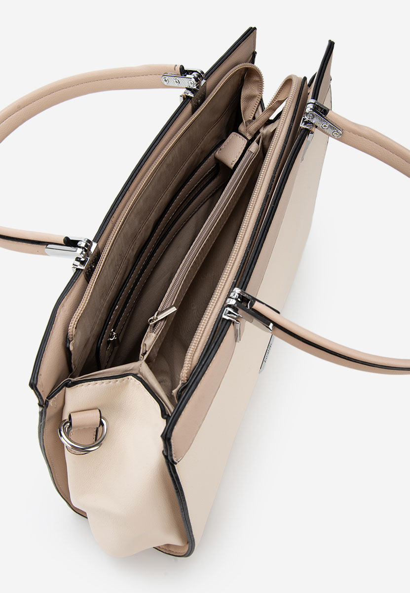 Bílá kancelářská kabelka Silvia Rosa 8170