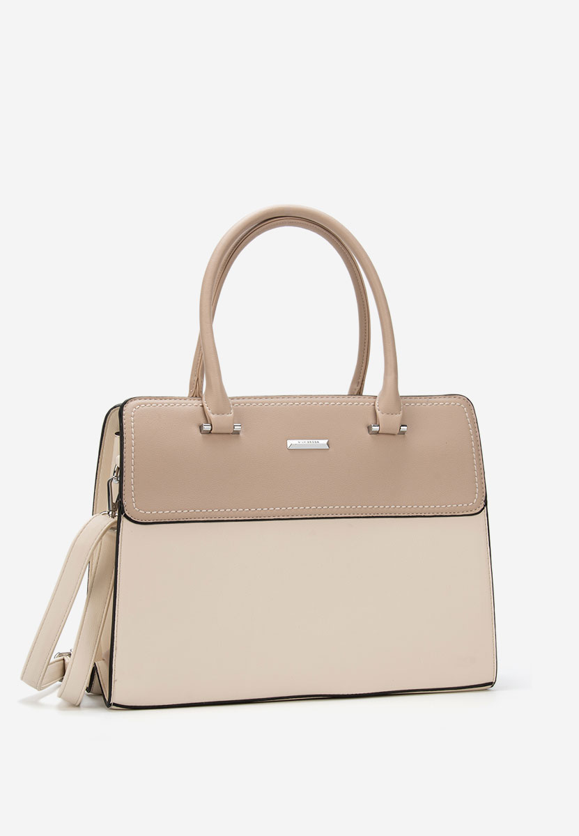 Bílá kancelářská kabelka Silvia Rosa 6793