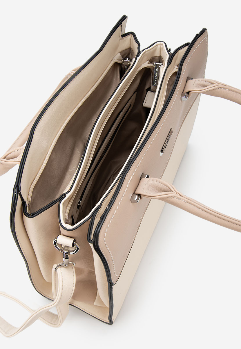 Bílá kancelářská kabelka Silvia Rosa 6793