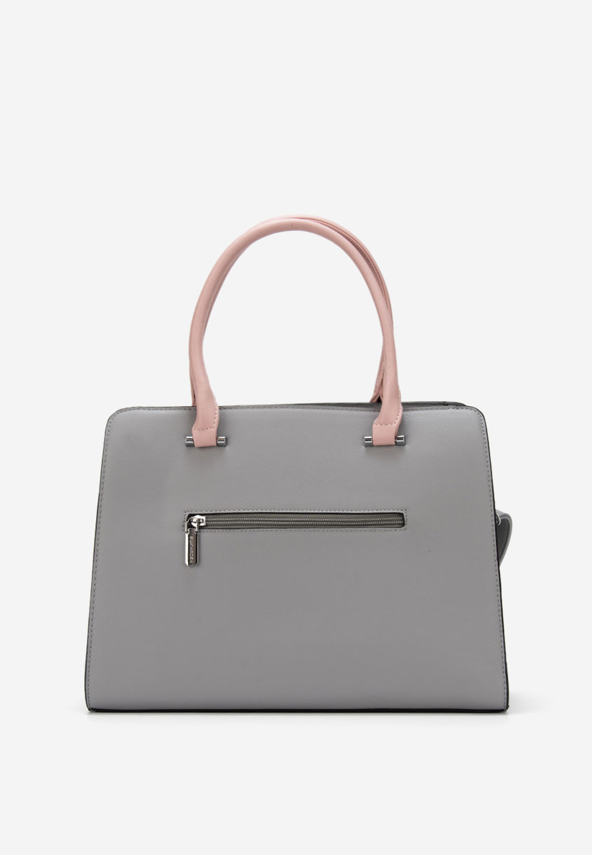 Šedé kancelářská kabelka Silvia Rosa 6793
