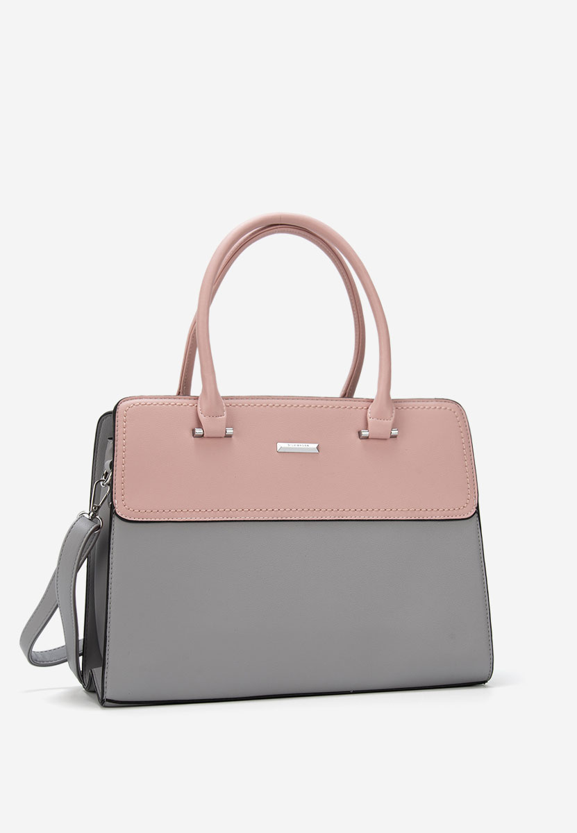 Šedé kancelářská kabelka Silvia Rosa 6793