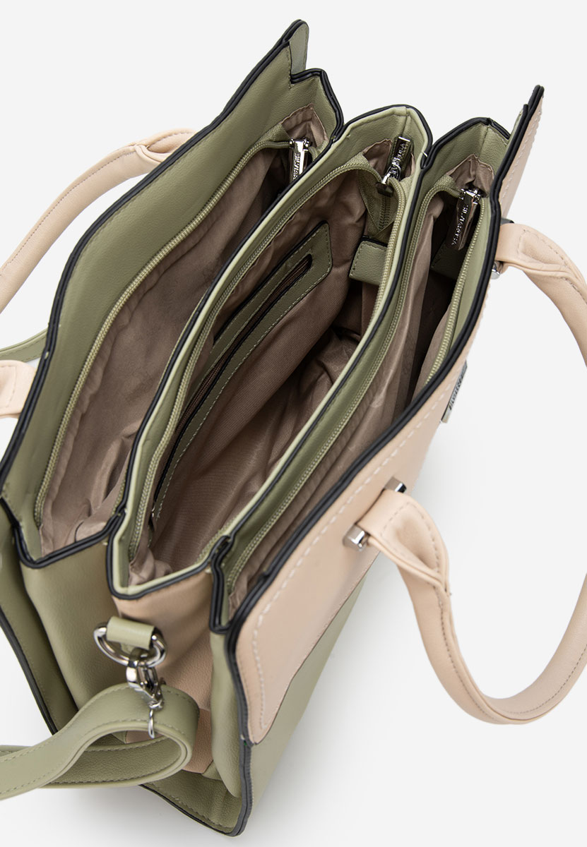 Zelená kancelářská kabelka Silvia Rosa 6793