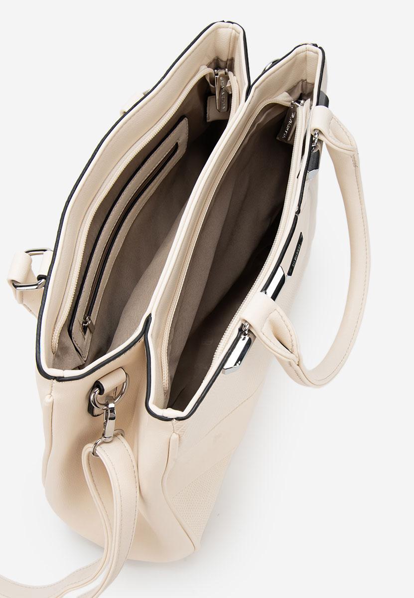 Bílá kancelářská kabelka Silvia Rosa 8180