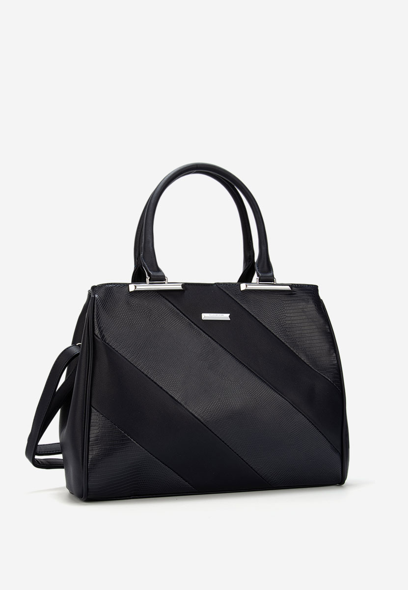 Tmavě modré kancelářská kabelka Silvia Rosa 8180