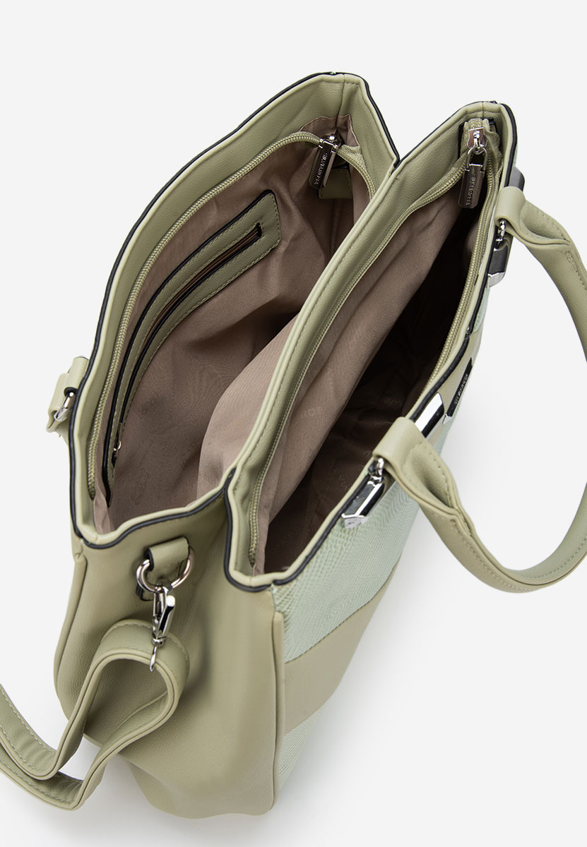 Zelená kancelářská kabelka Silvia Rosa 8180