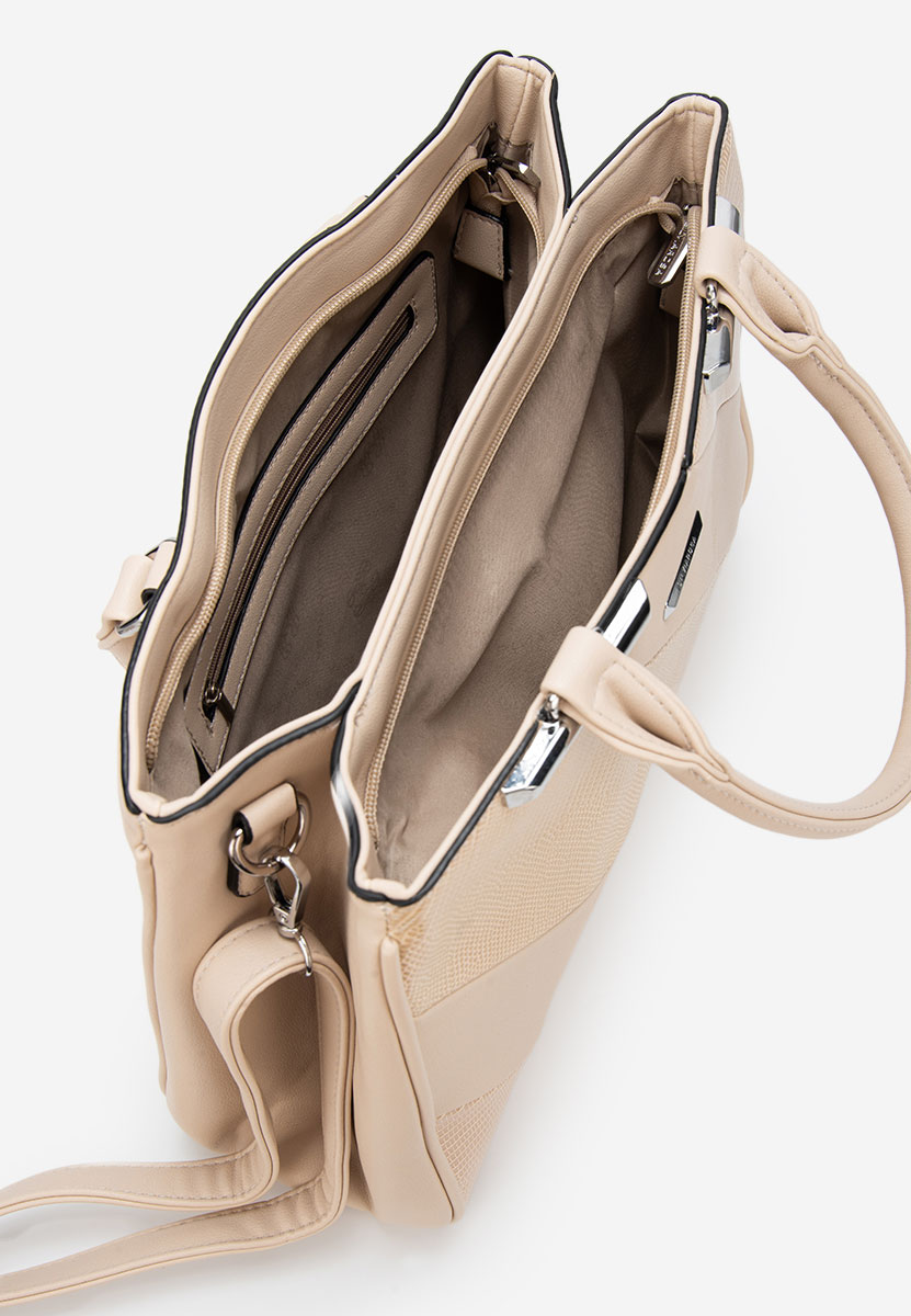 Béžové kancelářská kabelka Silvia Rosa 8180