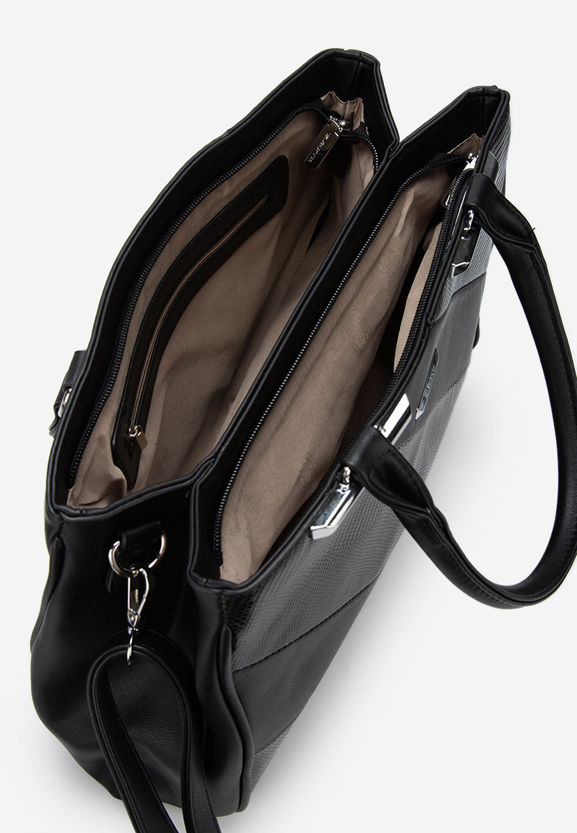 Černá kancelářská kabelka Silvia Rosa 8180