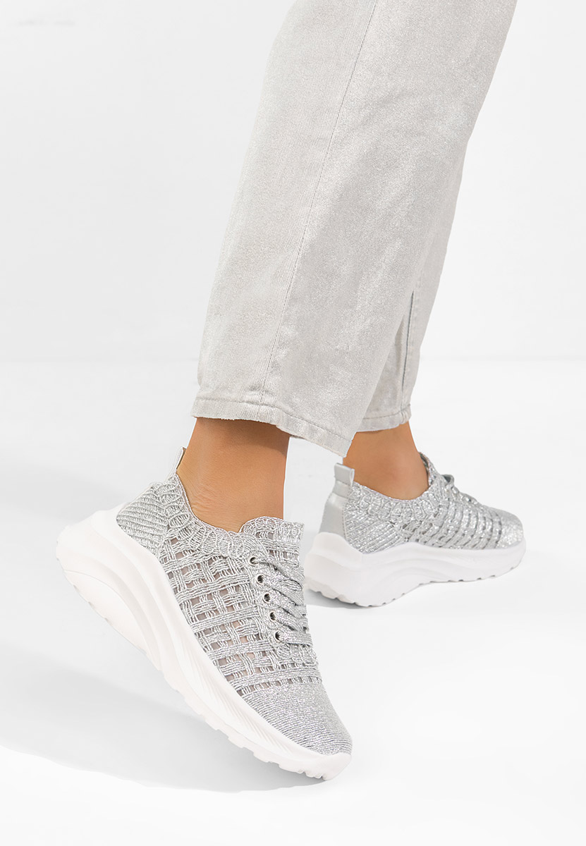 Stribrné dámské tenisky Valeia