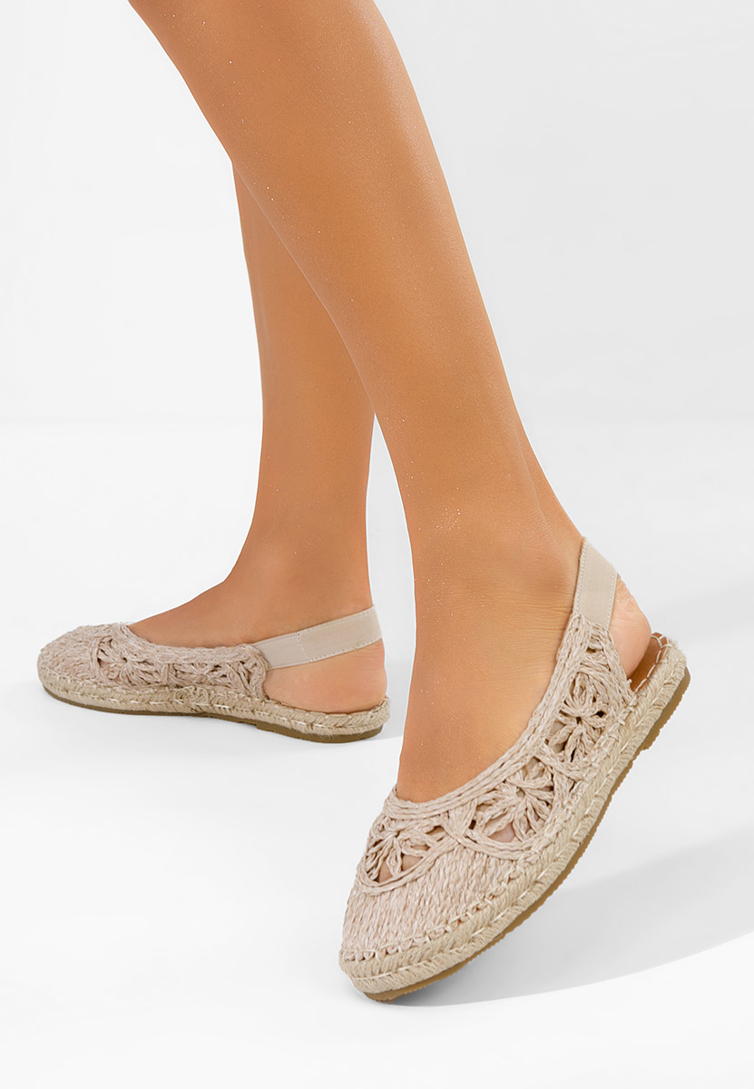 Béžové dámské espadrilky Mistala
