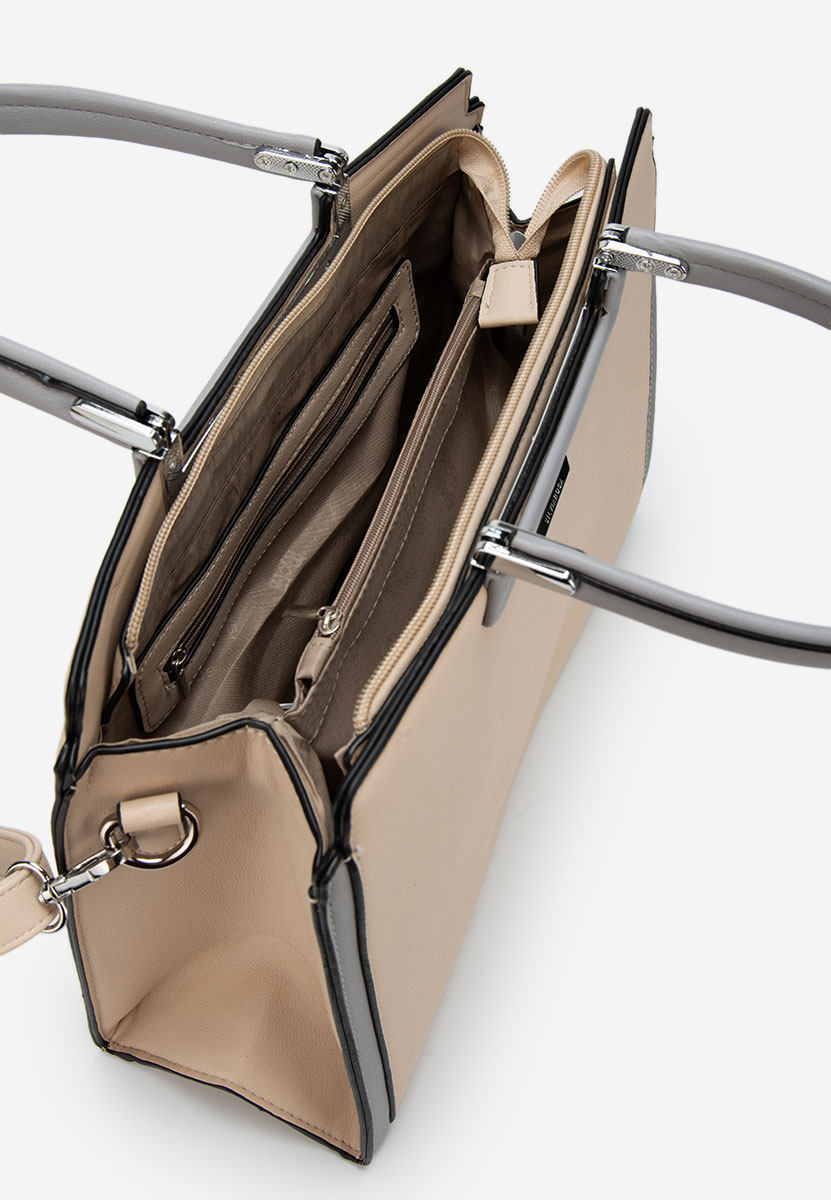 Béžové rukojeť kabelky Silvia Rosa 8166