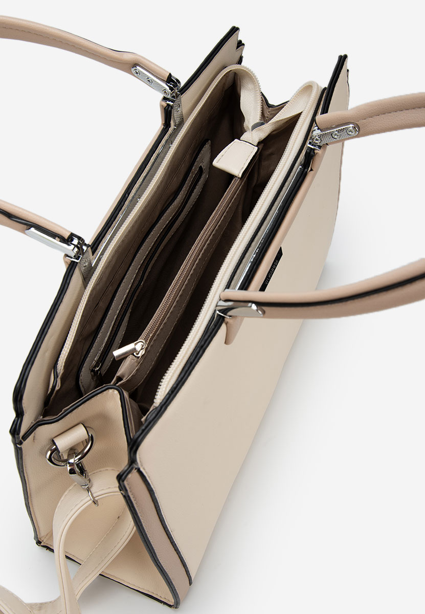 Bílá rukojeť kabelky Silvia Rosa 8166