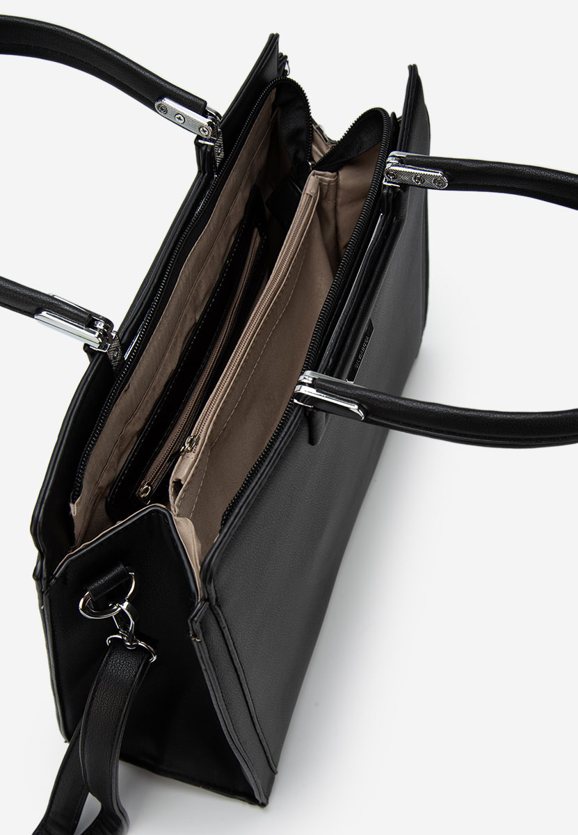 Černá rukojeť kabelky Silvia Rosa 8166