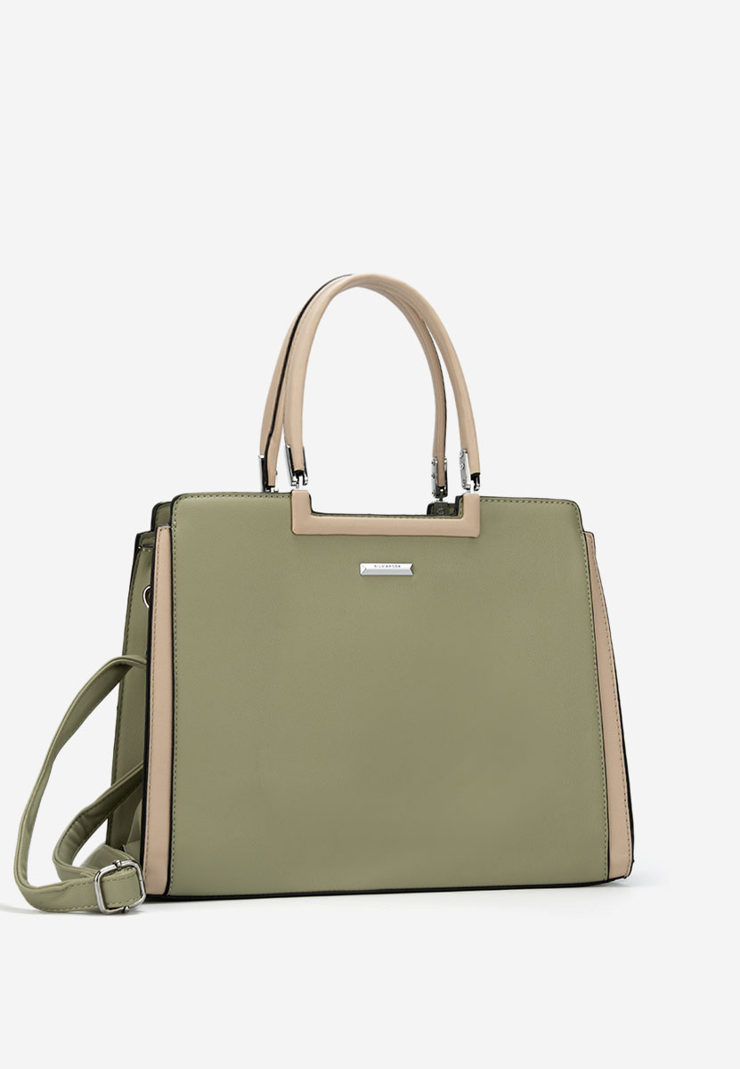 Zelená rukojeť kabelky Silvia Rosa 8166