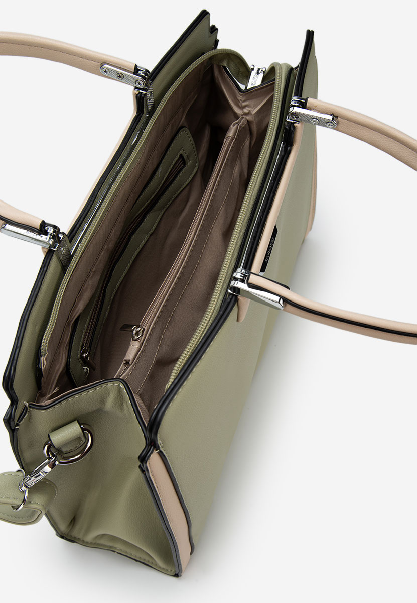 Zelená rukojeť kabelky Silvia Rosa 8166