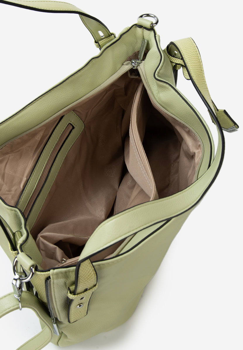 Zelená rukojeť kabelky Silvia Rosa 8256