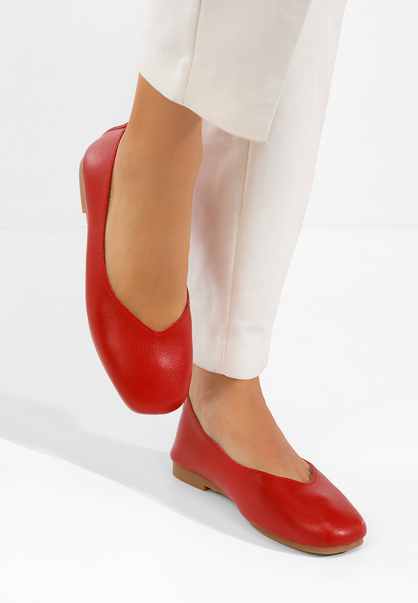 Červené dámské baleríny Gabiela