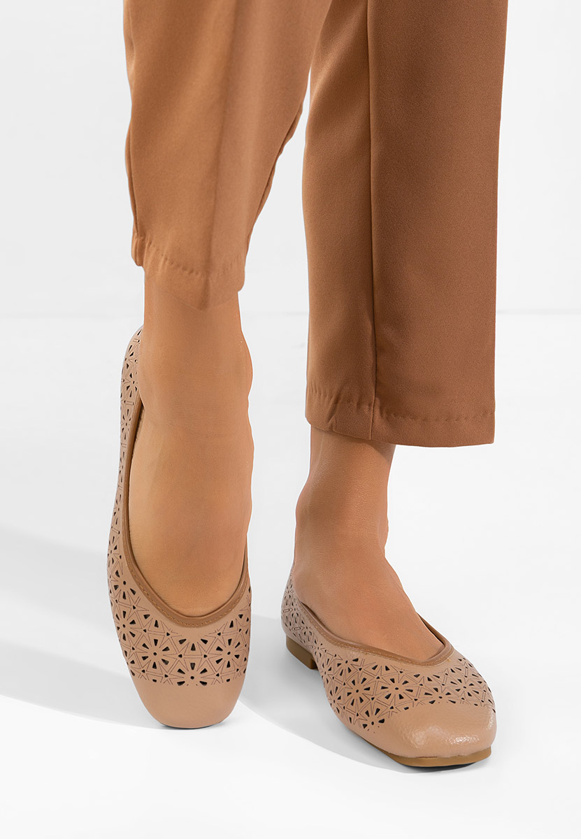 Béžové dámské baleríny Verioma V2