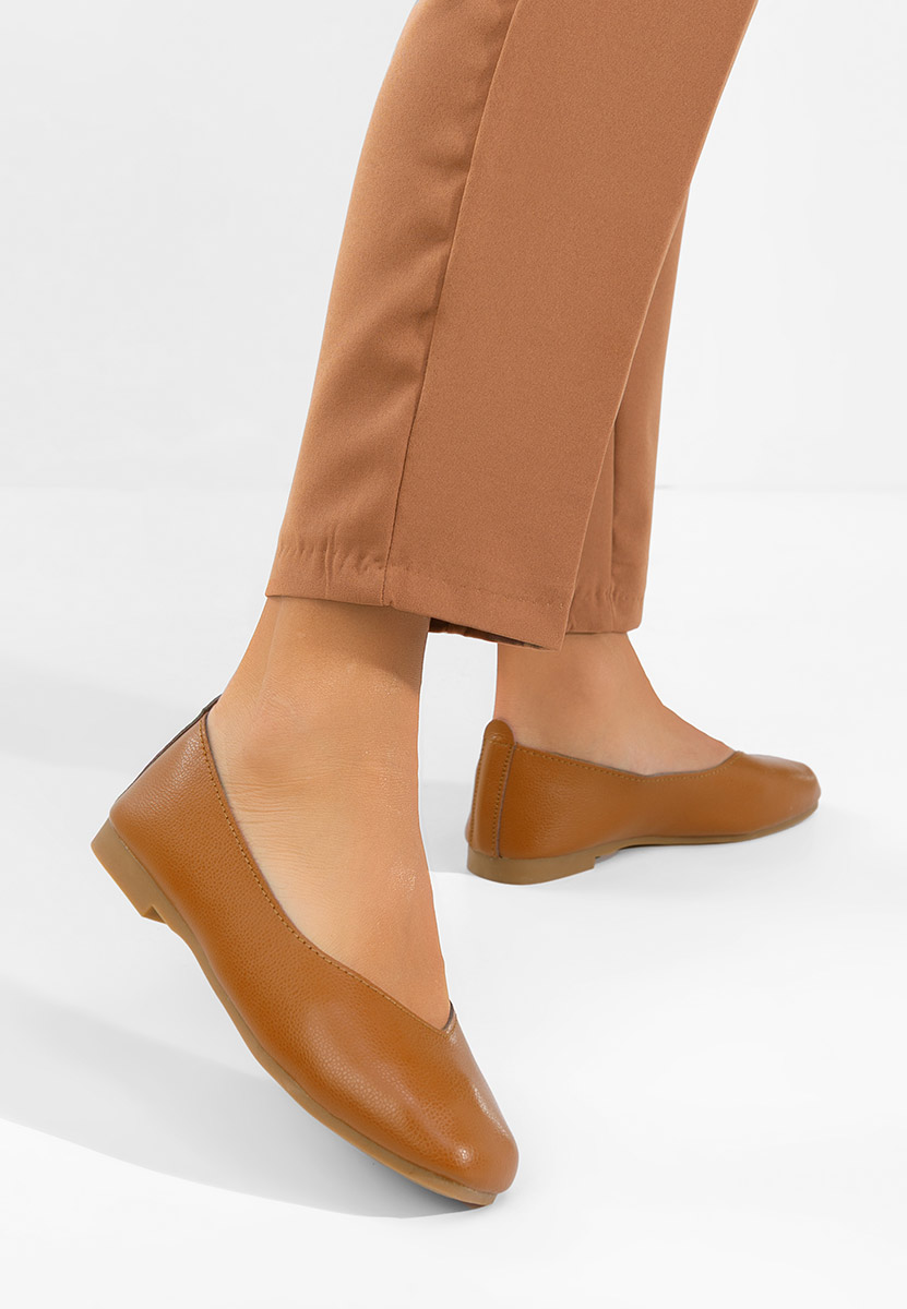 Hnedé dámské baleríny Gabiela