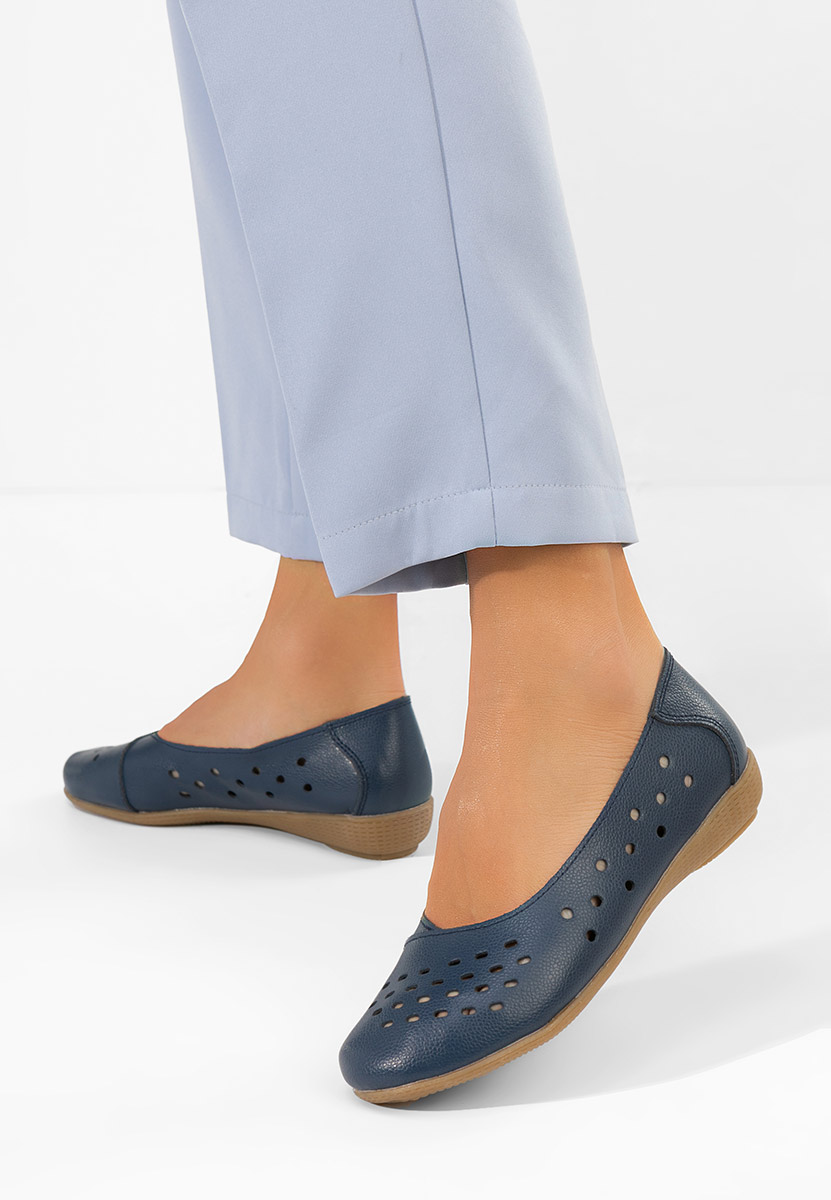 Tmavě modré dámské baleríny Andeia