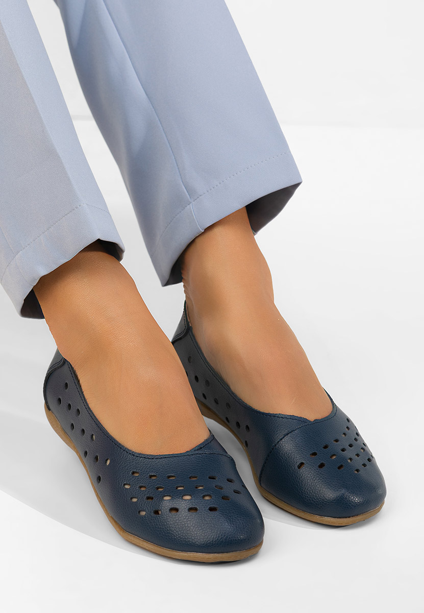 Tmavě modré dámské baleríny Andeia