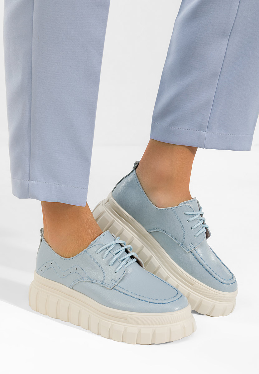 Modré mokasíny dámské kožené Camya