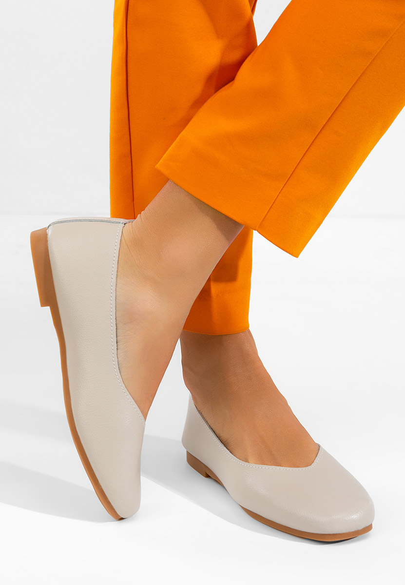 Béžové dámské baleríny Gabiela