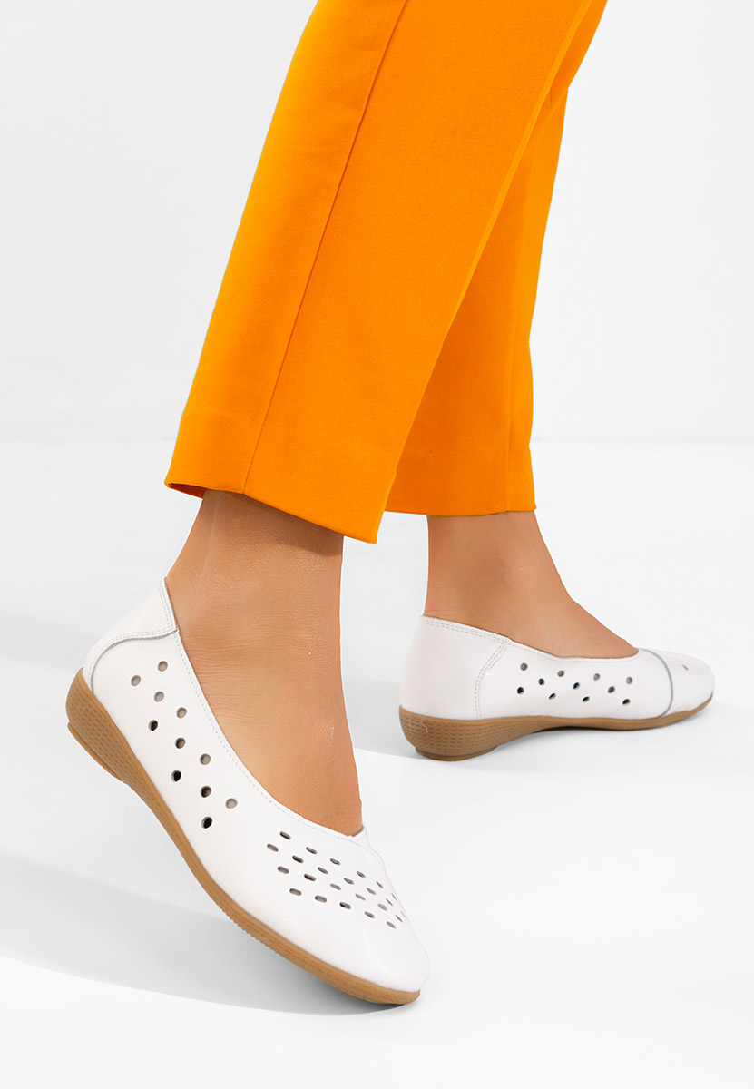 Bílé dámské baleríny Andeia