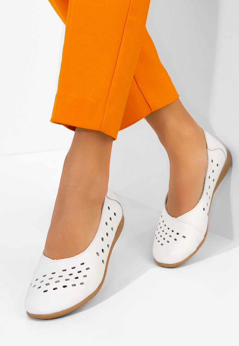 Bílé dámské baleríny Andeia