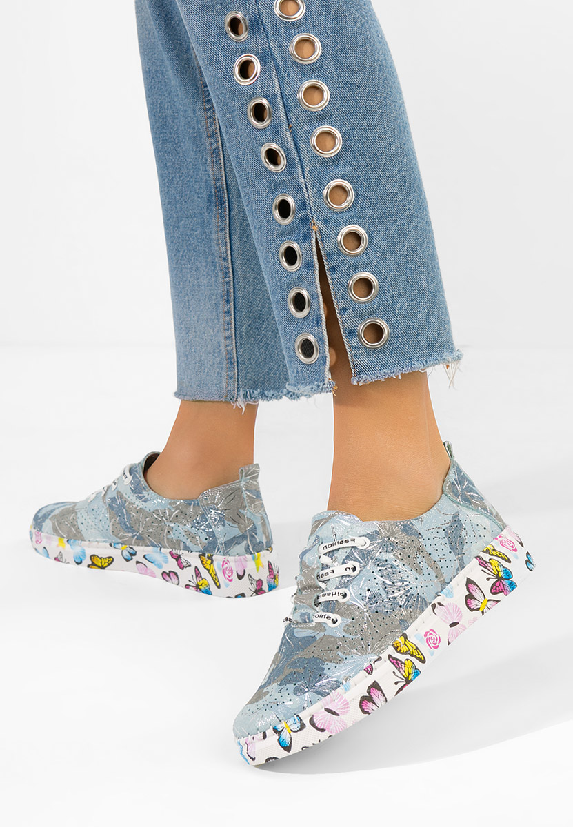 Bílé kožené dámské sneakersy Baty V4