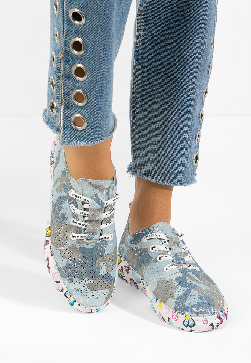 Bílé kožené dámské sneakersy Baty V4