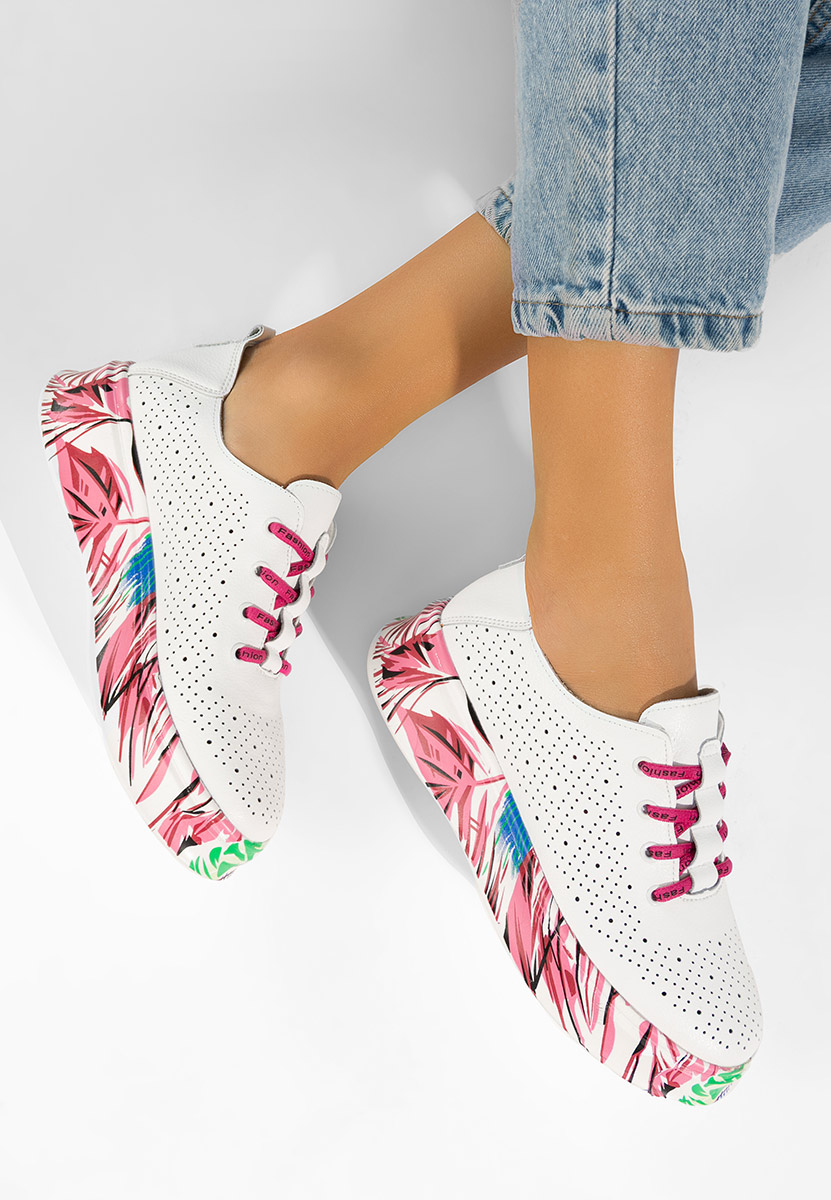 Bílé kožené dámské sneakersy Florinna V2