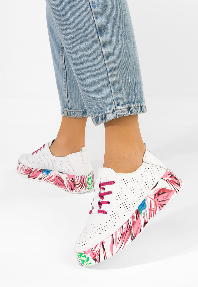 Bílé kožené dámské sneakersy Florinna V2