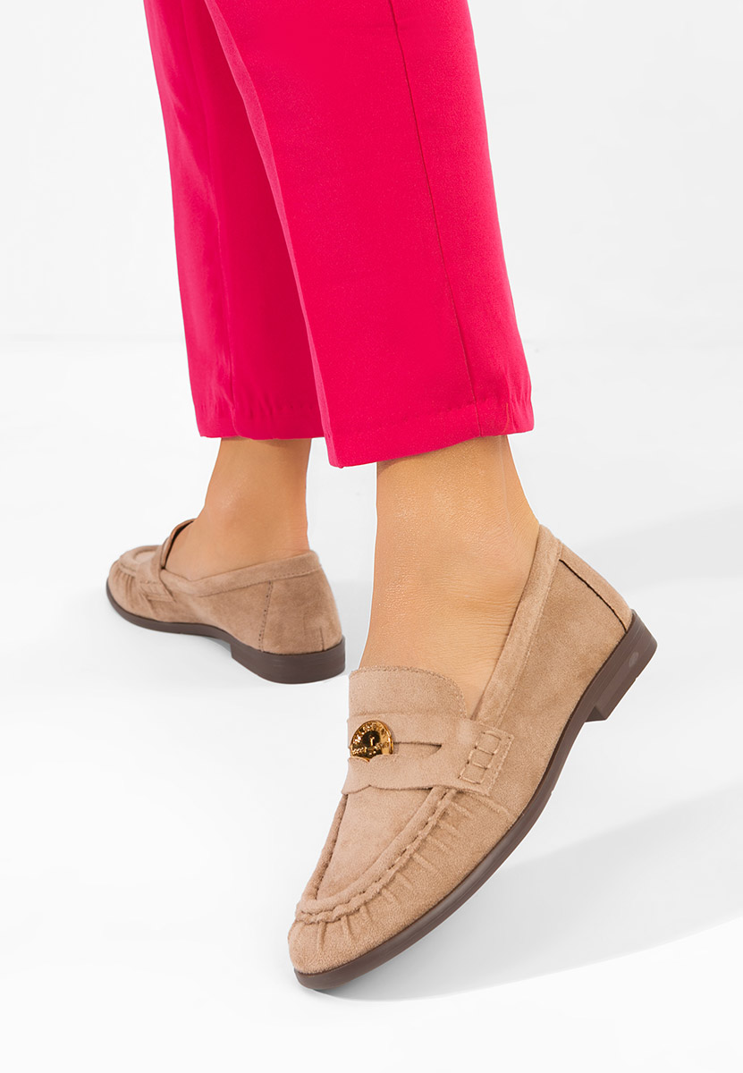 Khaki mokasíny dámské Henaria