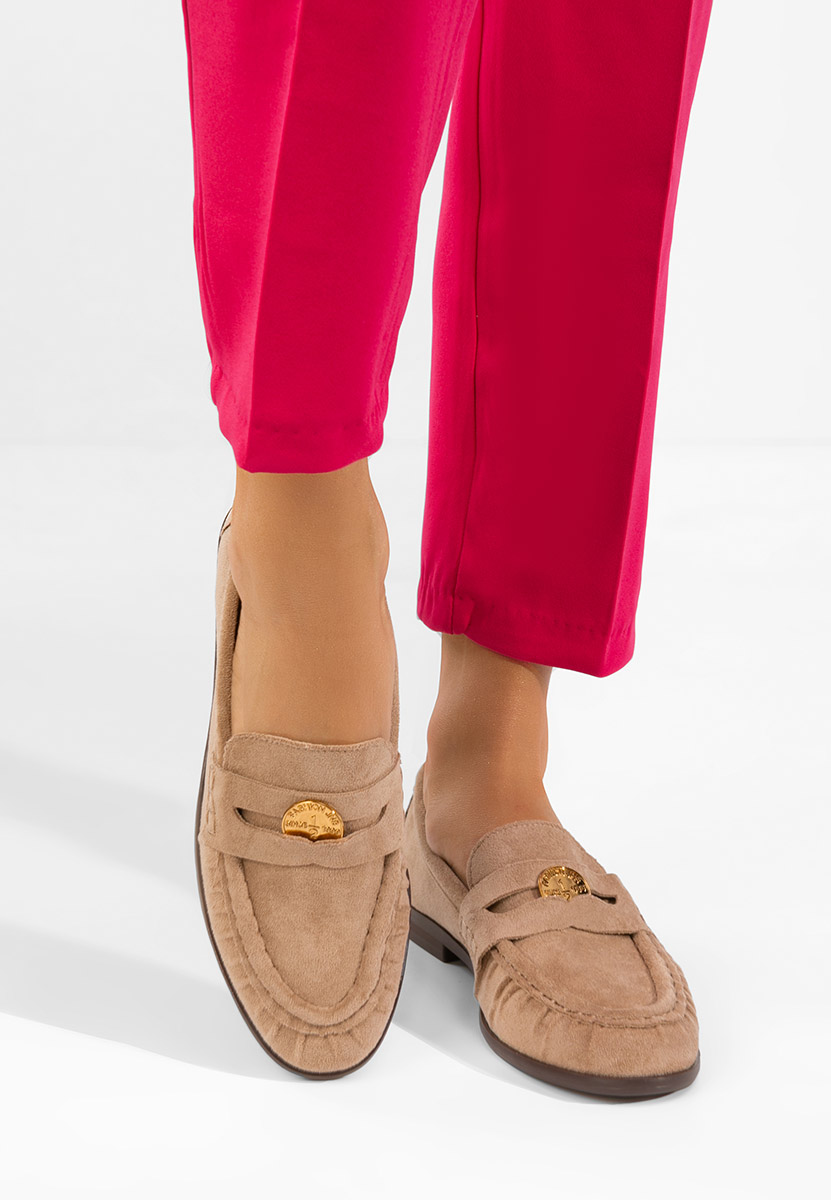 Khaki mokasíny dámské Henaria