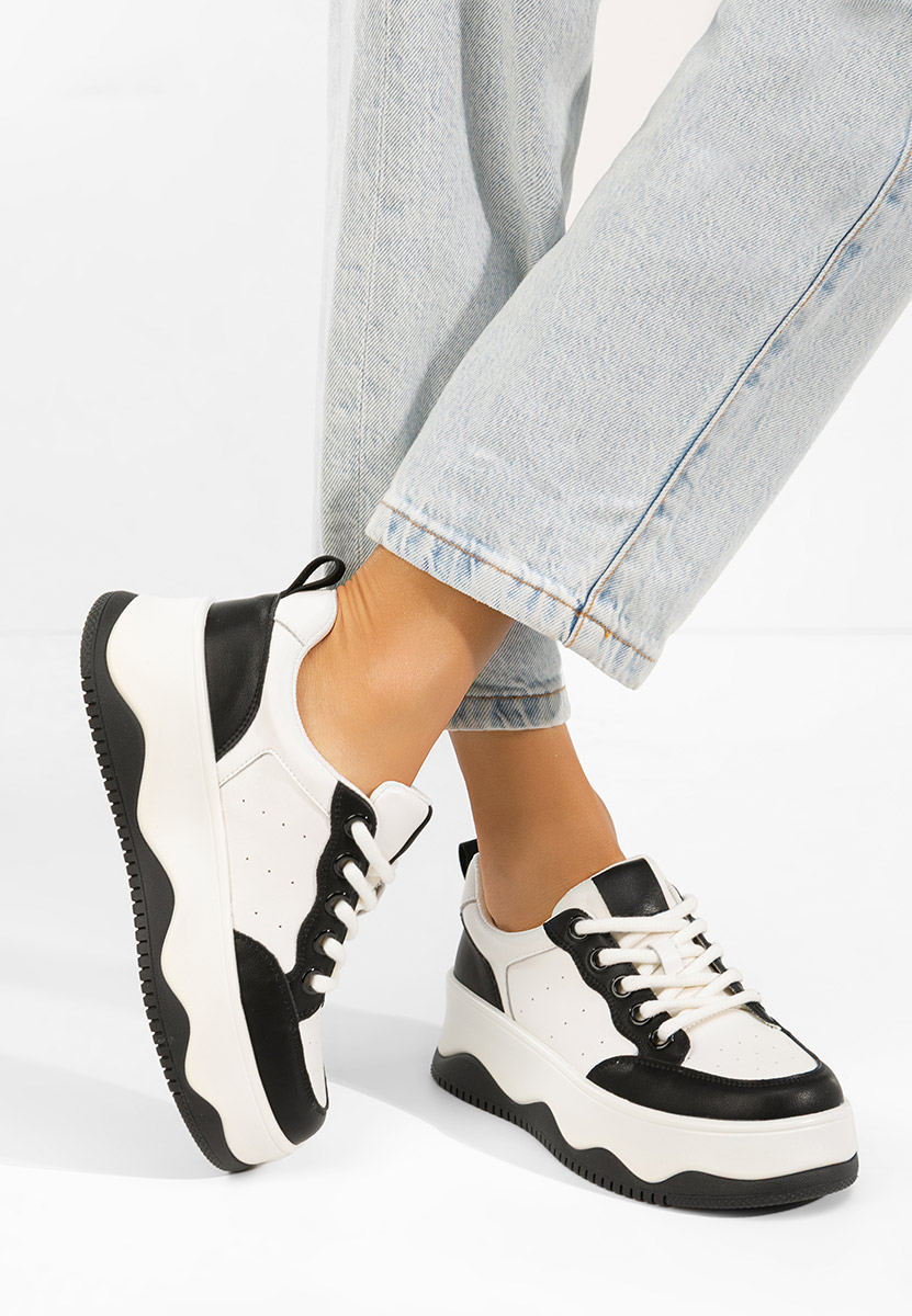 Bílé kožené dámské sneakersy Euselia V2
