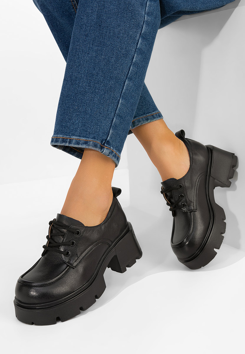 Černé dámské mokasíny Lenovia