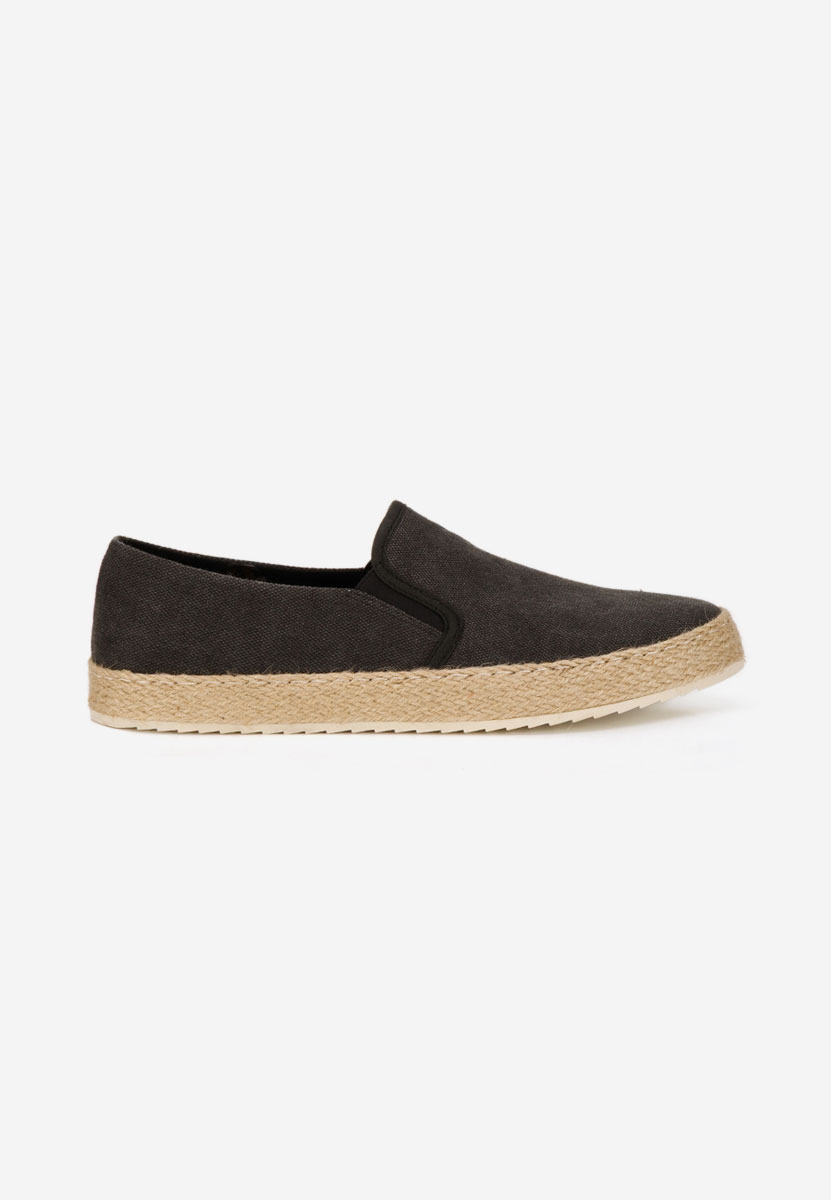 Levně Černé pánske espadrilky Zoltan