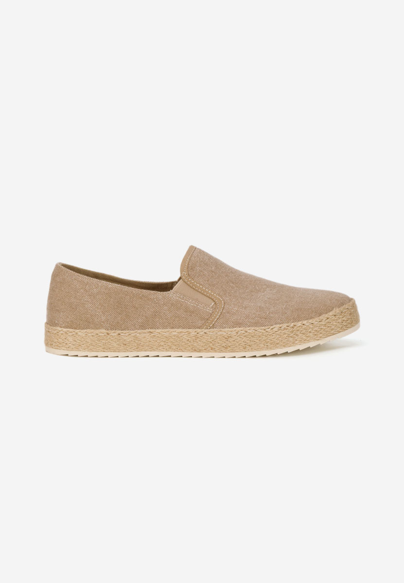 Levně Béžové pánske espadrilky Zoltan