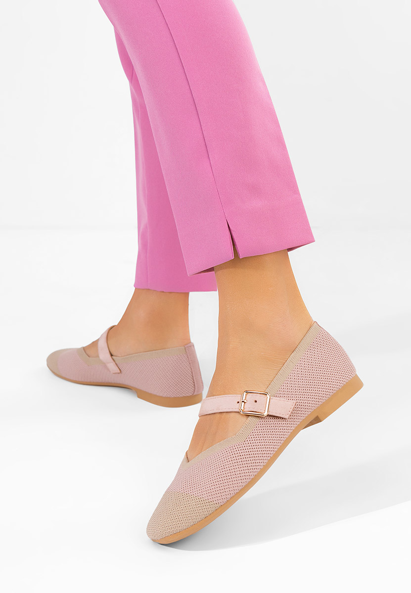 Ružové dámské baleríny Casanda