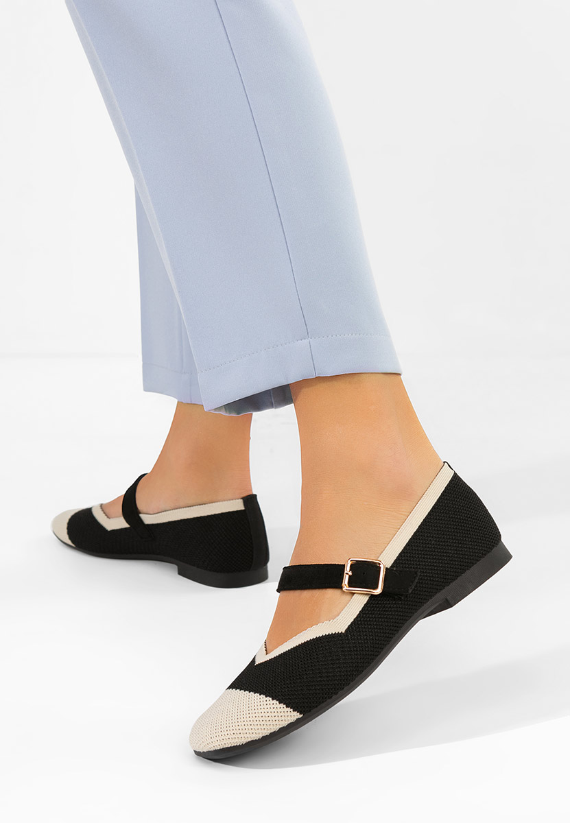 Černé dámské baleríny Casanda