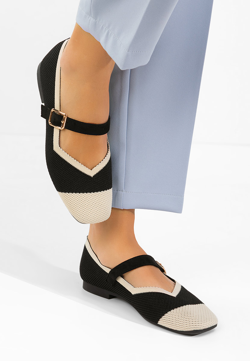 Černé dámské baleríny Casanda