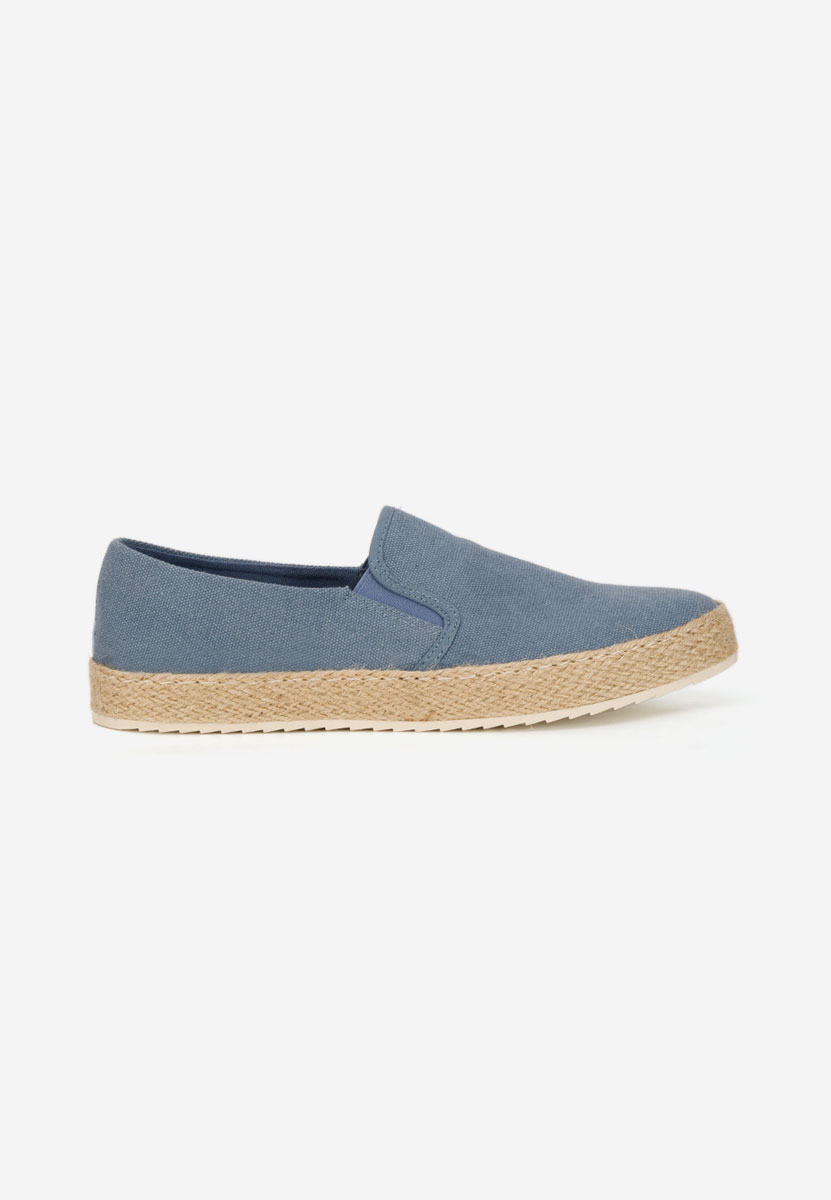 Levně Modré pánske espadrilky Zoltan