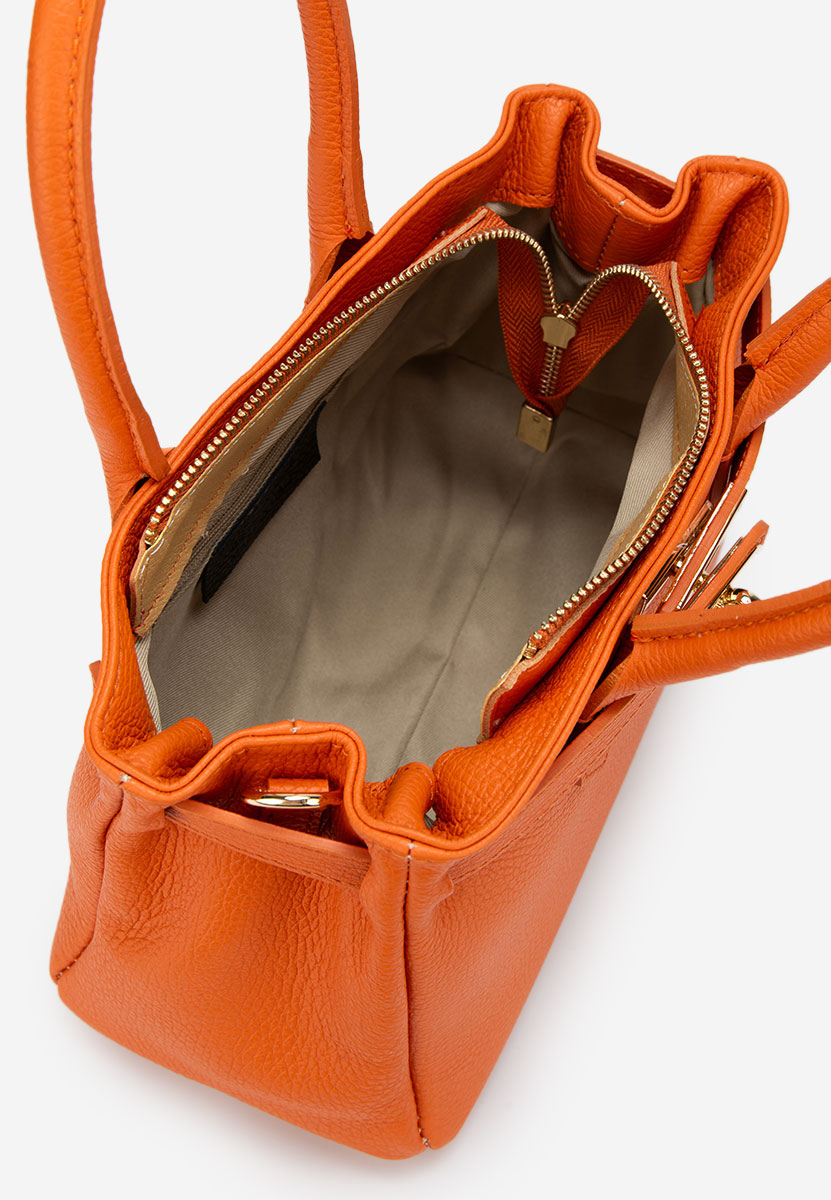 Oranžová rukojeť kabelky Ayeria