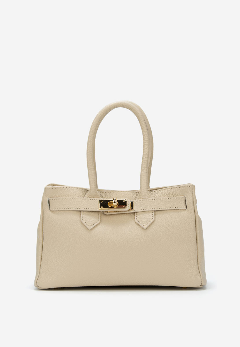 Béžové rukojeť kabelky Ayeria